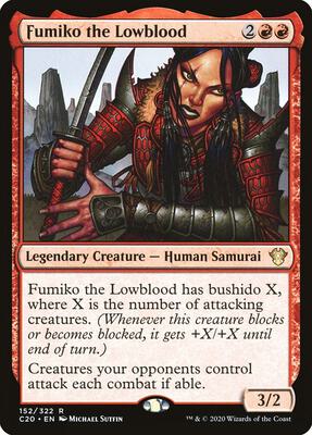 Fumiko the Lowblood card from Commander 2020
