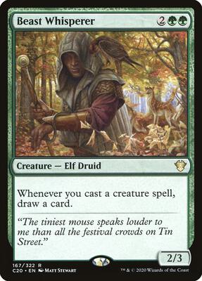 Beast Whisperer card from Commander 2020