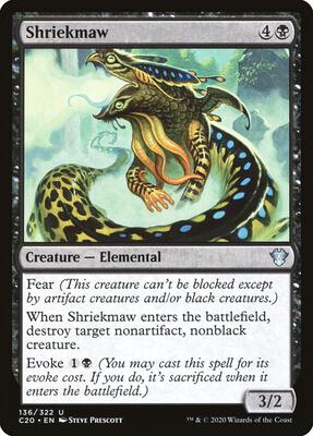 Shriekmaw card from Commander 2020
