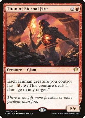 Titan of Eternal Fire card from Commander 2020