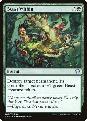 Beast Within card from Commander 2020