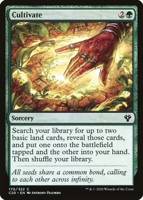 Cultivate card from Commander 2020