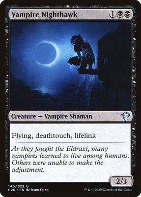 Vampire Nighthawk card from Commander 2020
