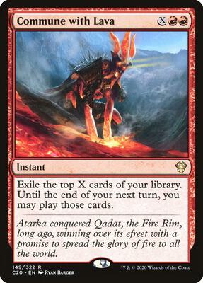 Commune with Lava card from Commander 2020