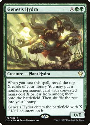 Genesis Hydra card from Commander 2020