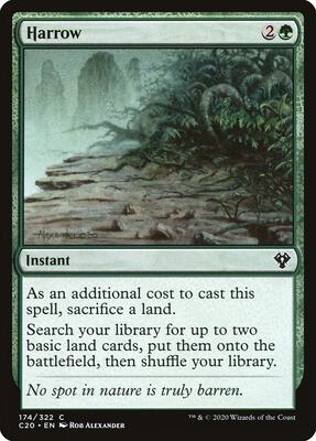 Harrow card from Commander 2020