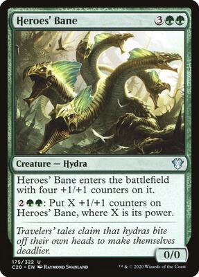 Heroes' Bane card from Commander 2020