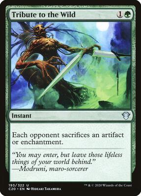 Tribute to the Wild card from Commander 2020