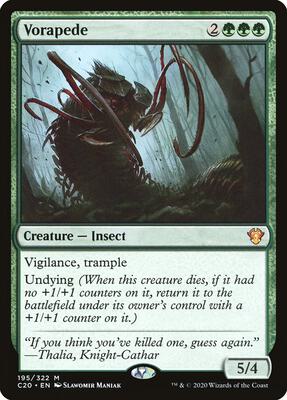 Vorapede card from Commander 2020