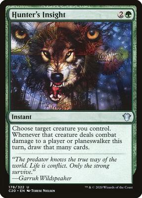 Hunter's Insight card from Commander 2020