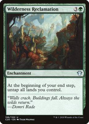 Wilderness Reclamation card from Commander 2020