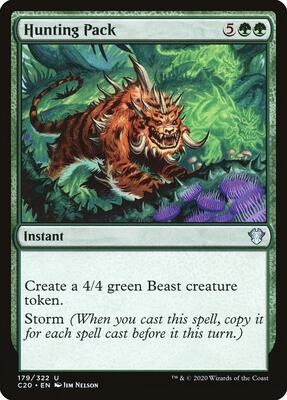 Hunting Pack card from Commander 2020