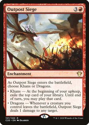 Outpost Siege card from Commander 2020