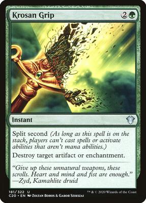Krosan Grip card from Commander 2020