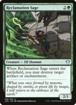 Reclamation Sage card from Commander 2020