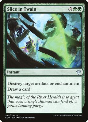 Slice in Twain card from Commander 2020