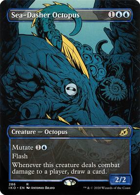 Sea-Dasher Octopus (Showcase) card from Ikoria: Lair of Behemoths