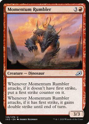 Momentum Rumbler card from Ikoria: Lair of Behemoths