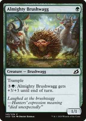 Almighty Brushwagg card from Ikoria: Lair of Behemoths