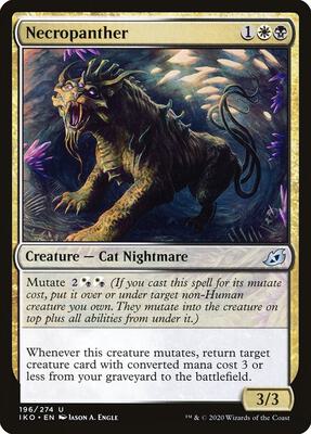 Necropanther card from Ikoria: Lair of Behemoths