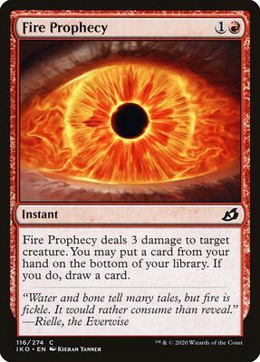 Fire Prophecy card from Ikoria: Lair of Behemoths