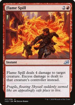 Flame Spill card from Ikoria: Lair of Behemoths