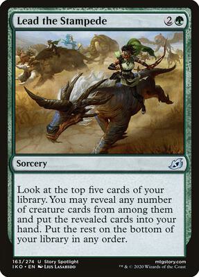 Lead the Stampede card from Ikoria: Lair of Behemoths