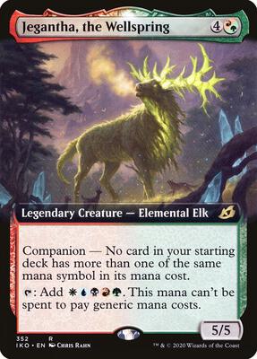Jegantha, the Wellspring (Extended Art) card from Ikoria: Lair of Behemoths