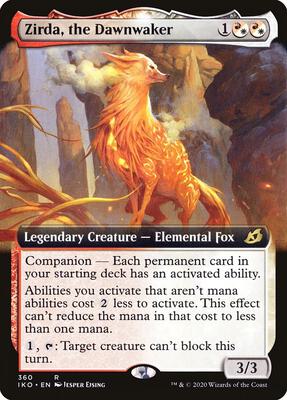 Zirda, the Dawnwaker (Extended Art) card from Ikoria: Lair of Behemoths
