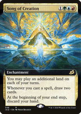 Song of Creation (Extended Art) card from Ikoria: Lair of Behemoths