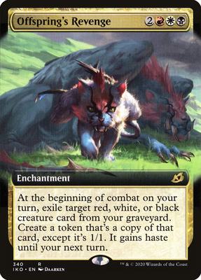 Offspring's Revenge (Extended Art) card from Ikoria: Lair of Behemoths