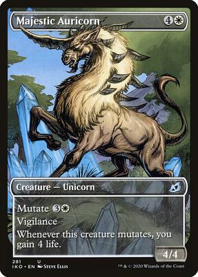 Majestic Auricorn (Showcase) card from Ikoria: Lair of Behemoths