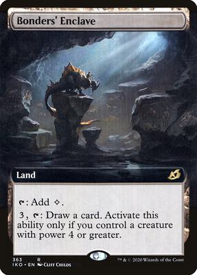 Bonders' Enclave (Extended Art) card from Ikoria: Lair of Behemoths