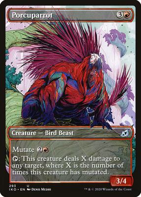 Porcuparrot (Showcase) card from Ikoria: Lair of Behemoths