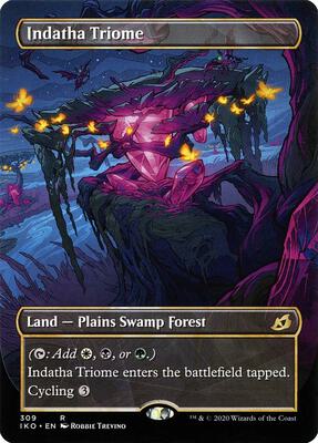 Indatha Triome (Showcase) card from Ikoria: Lair of Behemoths