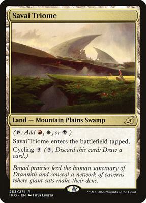 Savai Triome card from Ikoria: Lair of Behemoths