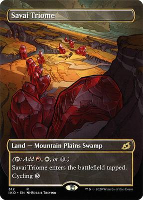 Savai Triome (Showcase) card from Ikoria: Lair of Behemoths