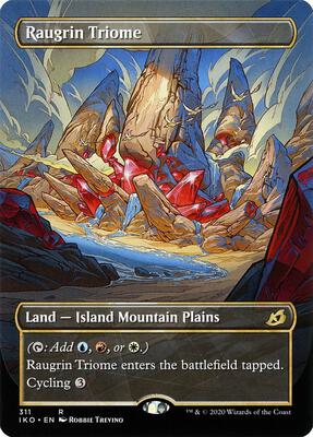 Raugrin Triome (Showcase) card from Ikoria: Lair of Behemoths