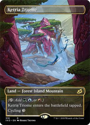 Ketria Triome (Showcase) card from Ikoria: Lair of Behemoths
