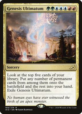 Genesis Ultimatum card from Ikoria: Lair of Behemoths