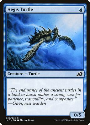 Aegis Turtle card from Ikoria: Lair of Behemoths