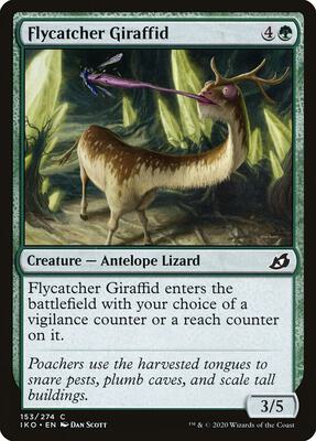 Flycatcher Giraffid card from Ikoria: Lair of Behemoths