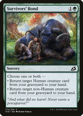 Survivors' Bond card from Ikoria: Lair of Behemoths