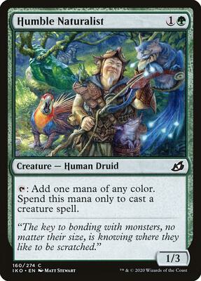 Humble Naturalist card from Ikoria: Lair of Behemoths