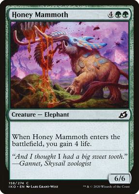 Honey Mammoth card from Ikoria: Lair of Behemoths