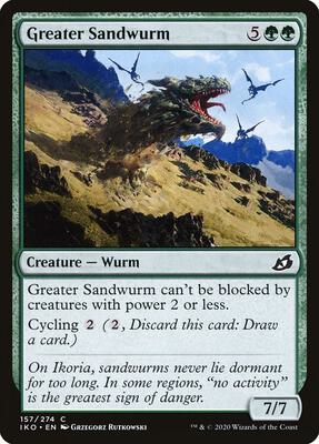 Greater Sandwurm card from Ikoria: Lair of Behemoths
