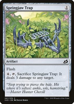 Springjaw Trap card from Ikoria: Lair of Behemoths