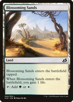 Blossoming Sands card from Ikoria: Lair of Behemoths