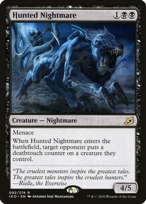Hunted Nightmare card from Ikoria: Lair of Behemoths