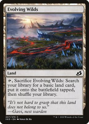 Evolving Wilds card from Ikoria: Lair of Behemoths